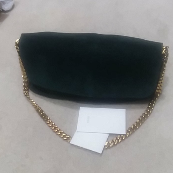 AUTHENTIC CELINE  GOURMET CHAIN SHOULDER BAG SUEDE - Picture 10 of 12